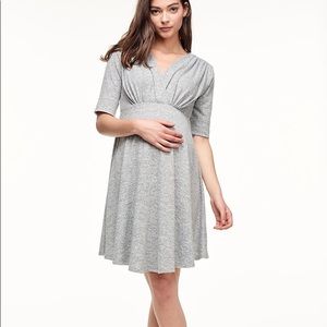 Maternal America Tie Waist Maternity Dress